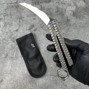 Balisong Karambit Eagle Claw Variation Fling Knife Color Titanium Edition - B