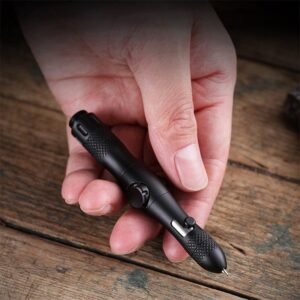Multi-function Spinner Self Defense Tactical Pen Flashlight Emergency Glass Breaker Outdoor Survival EDC Tools