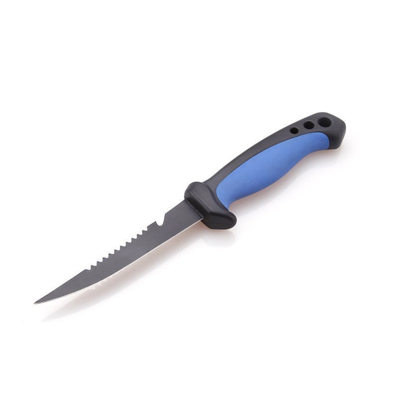 16142184581_592556361.jpg 5 inch stainless steel back tooth fishing knife with scabbard for outdoor fishing