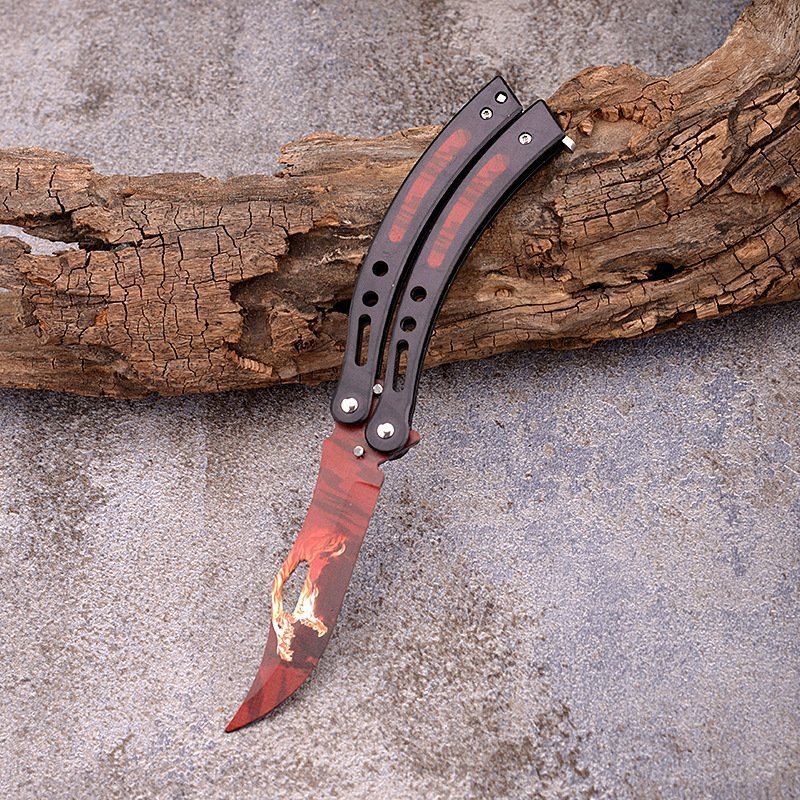 主图-22.jpg CSGO BUTTERFLY BALISONG TRAINER KNIFE