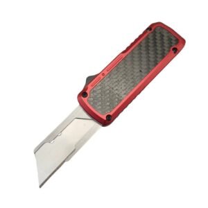 Carbon Fiber Handle Cutter --Red