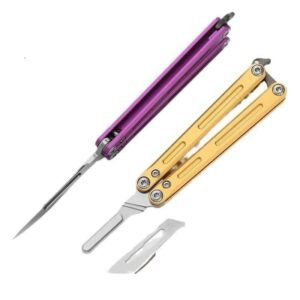 Cuchillo Bisturí Mini Mariposa - azul