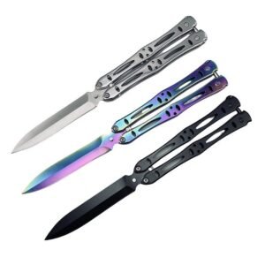 Cuchillo Mariposa Balisong España - plata