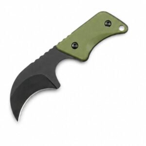 Mango cuchillo de cuello G10 con funda kydex herramienta EDC -Greeng