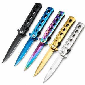 Cuchillo de estilete plegable al aire libre – Cuchillo de sobrevida Flick (versión actualizada)