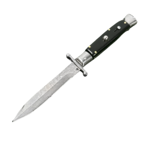 Cuchillo italiano de estilete de la mafia de Damasco – Patron Saint Style