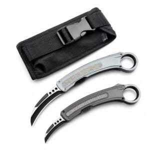 garra Raptor Negro-hoja OTF Karambit cuchillo