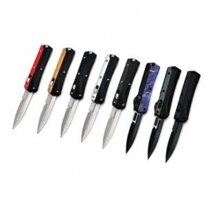 Nuevo cuchillo OTF de la rojo de la mano de Zinc de la serpiente del dios del punto