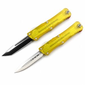 Cuchillo OTF de la versión transparente del tornillo del triángulo de la tercera generación