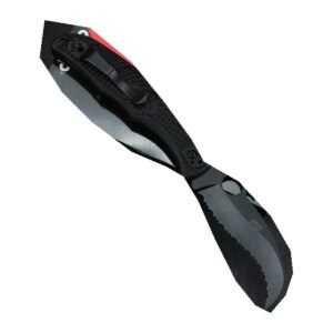 Karambit navaja plegable Full Tooth garra hoja – portátil EDC exterior navaja plegable